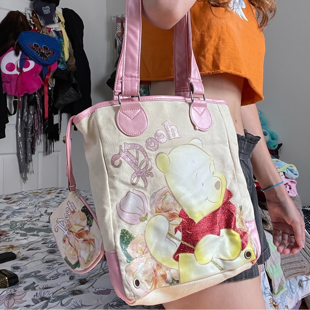 vintage winnie the pooh tote purse